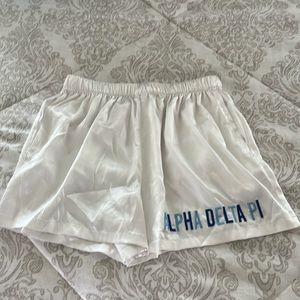 ADPi Satin PJ short - medium - Over the Moon brand EUC